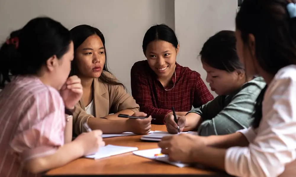 SASANE Sisterhood certified training class with survivors learning professional tourism skills