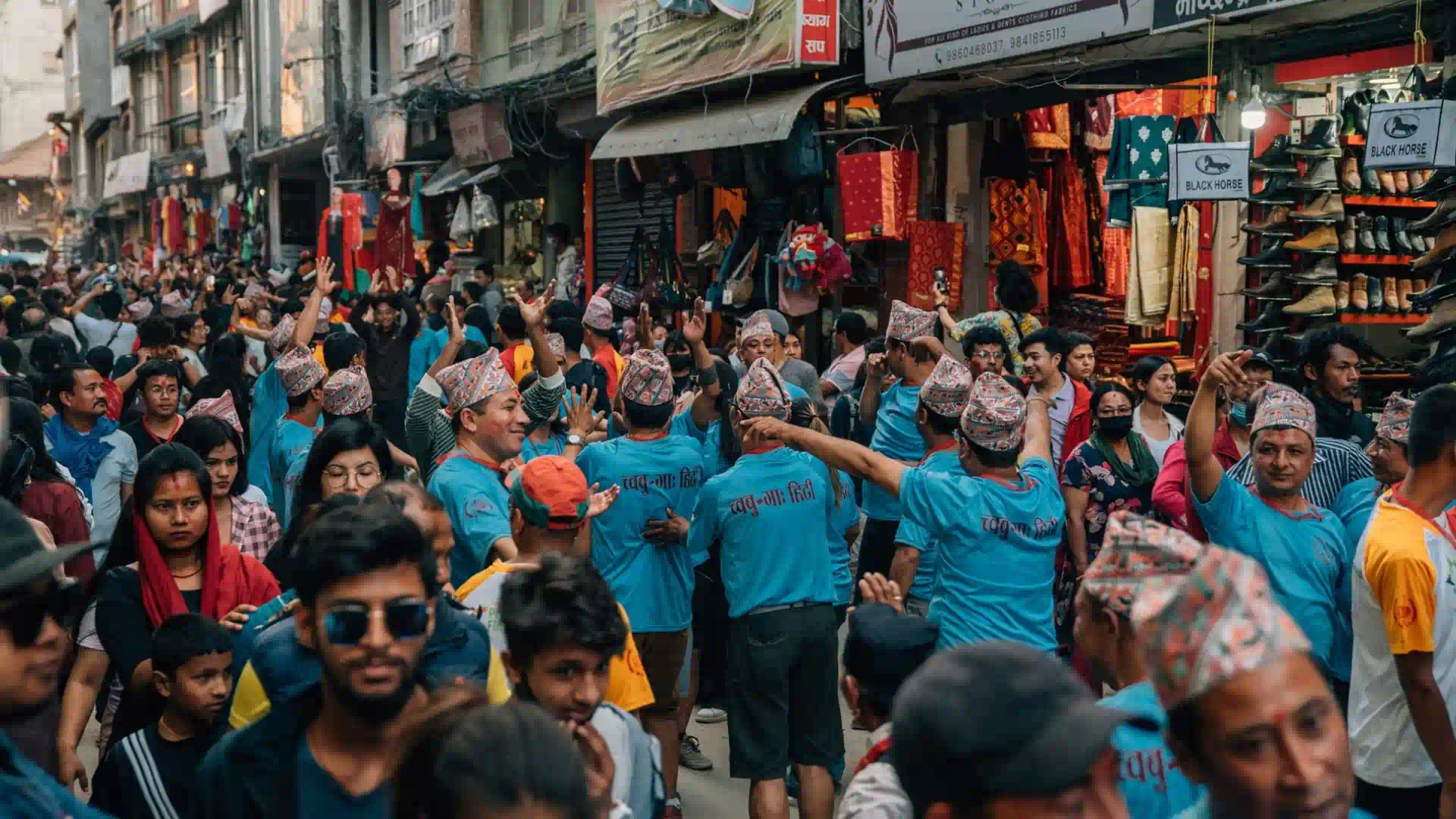 Traditional festival celebration in Patan Durbar Square, Nepal