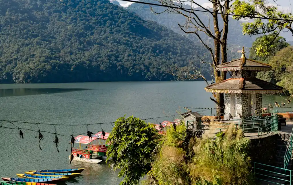 Ancient pagoda temples and shrines in Pokhara reflecting Nepal's rich cultural heritage